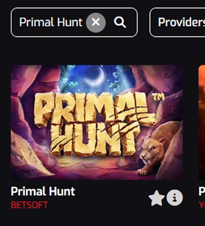 search bar to find eligible slot