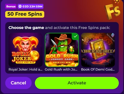Gambloria Casino no deposit free spins activation