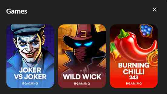 Eligible Games