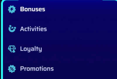 Magnetic Slots Casino bonuses section