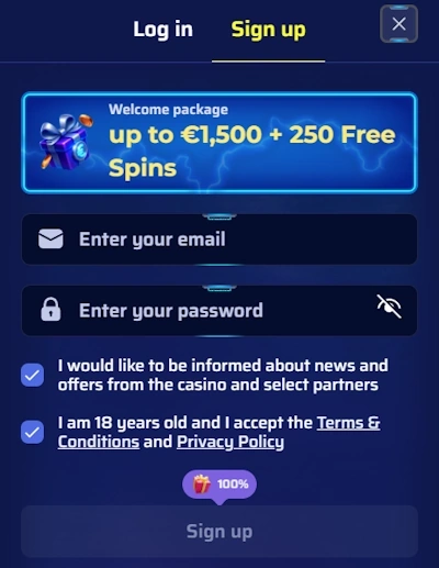 Magnetic Slots Casino sign up