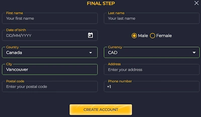 Rolling Slots Casino personal information