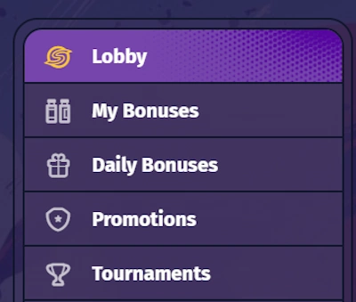 SpinLander Casino bonuses section