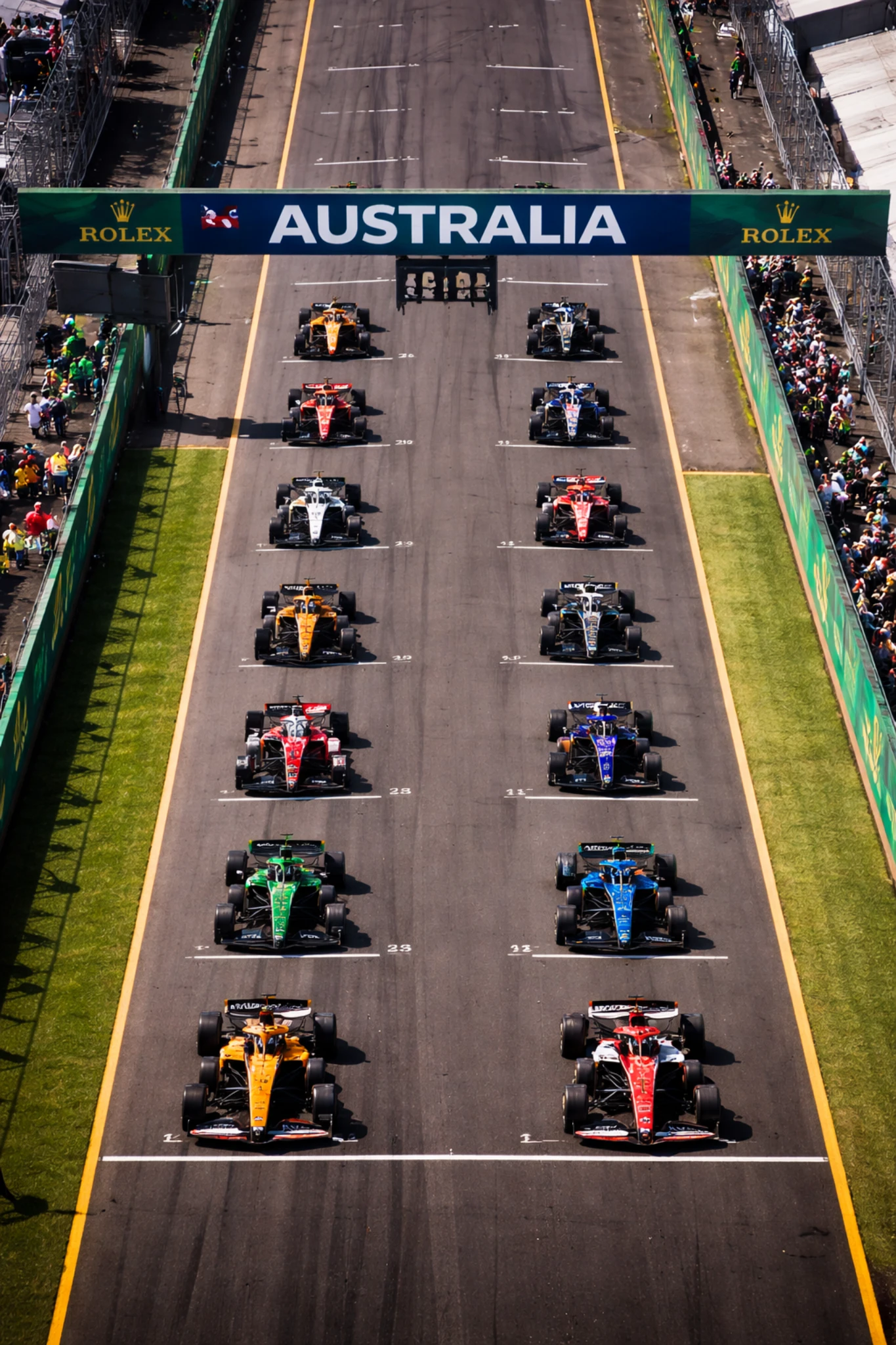 Formula 1 cars racing at Albert Park Melbourne during the 2026 Australian Grand Prix betting preview