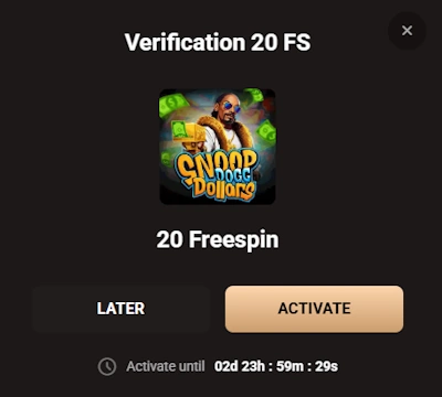 LegionBet Casino free spins bonus activation