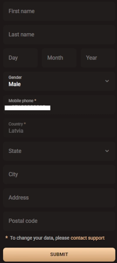 personal information updating