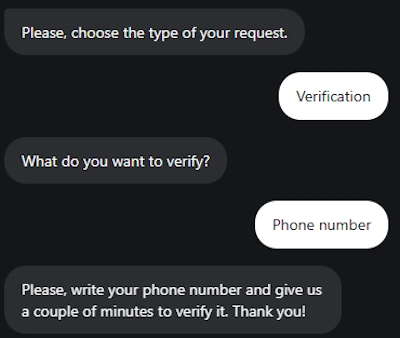 LegionBet Casino phone verification via live chat