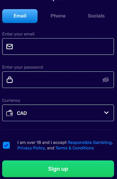 Magic365 Casino sign up