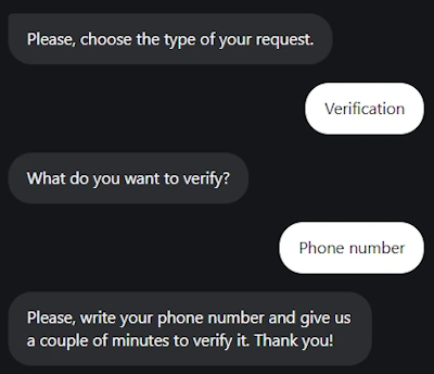 SlotLair Casino phone verification via live chat