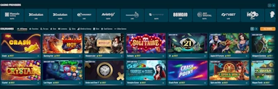 Coldbet Casino gokkasten en software sectie