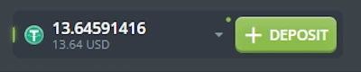 balance next to deposit button