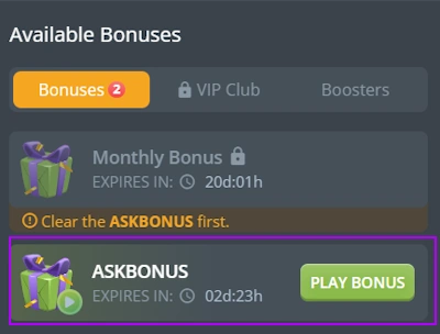 DuckDice Casino bonus ready to play