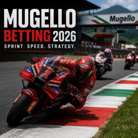 Apostas em Mugello 2026: Ritmo de sprint, pressão da Ducati e os mercados a observar.