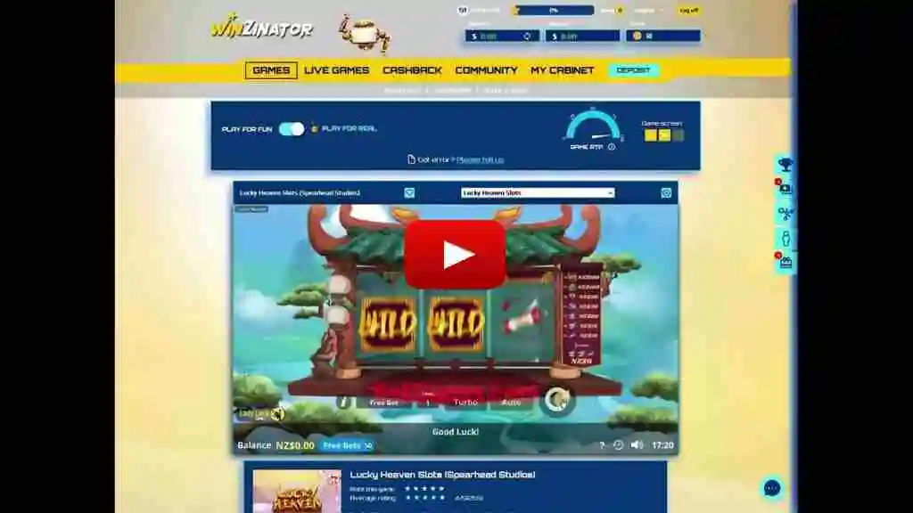 Winzinator Casino No Deposit Bonus 50 Free Spins