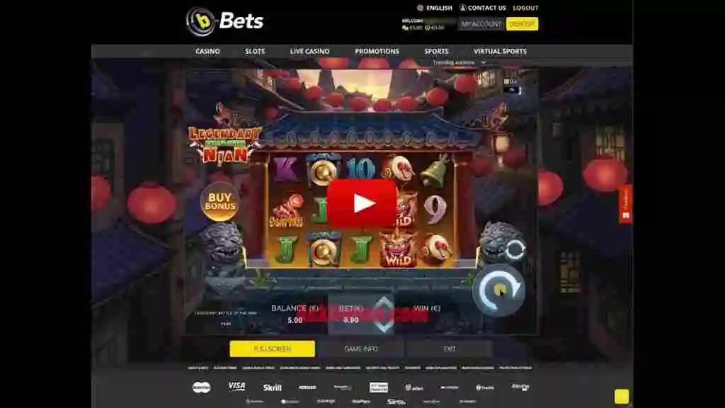 B-Bets Casino €$5 No Deposit Bonus No Wager