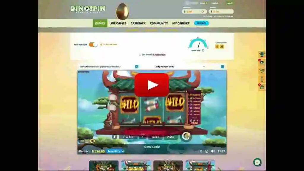 DinoSpin No Deposit Bonus 50 Free Spins