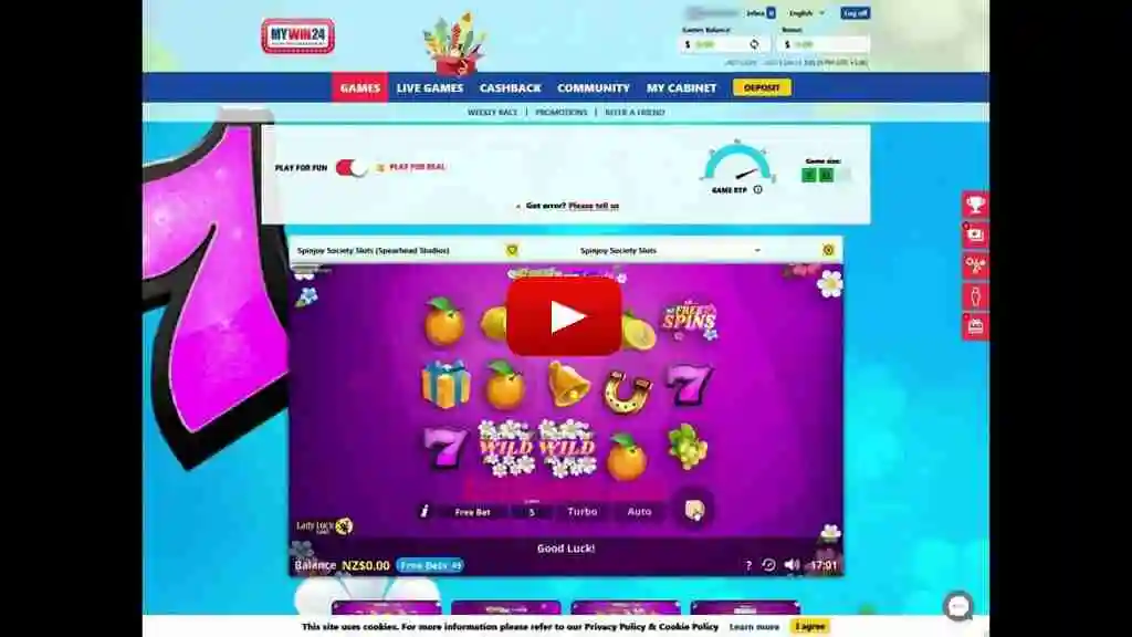 MyWin24 Casino No Deposit Bonus 50 Free Spins