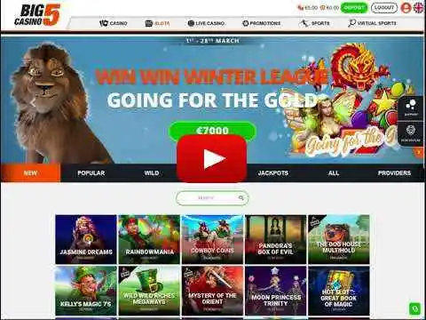 Big5 Casino No Deposit Bonus $5 Free Cash