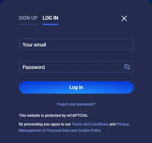 Legzo Casino login