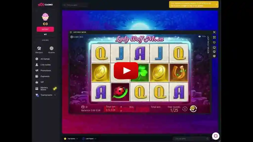 Woo Casino No Deposit Bonus 25 Free Spins