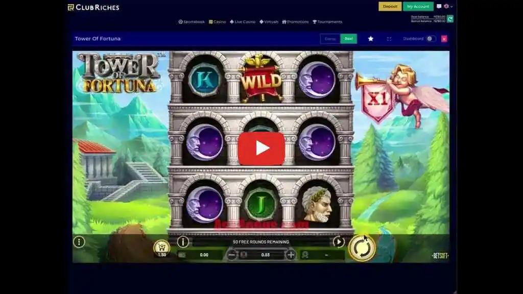 Club Riches Casino No Deposit Bonus 50 Free Spins