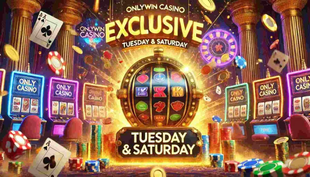 OnlyWin Casino Exclusive Tuesday and Saturday