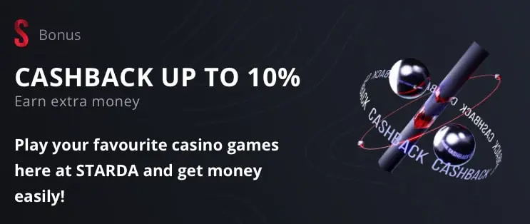 Starda casino cashback