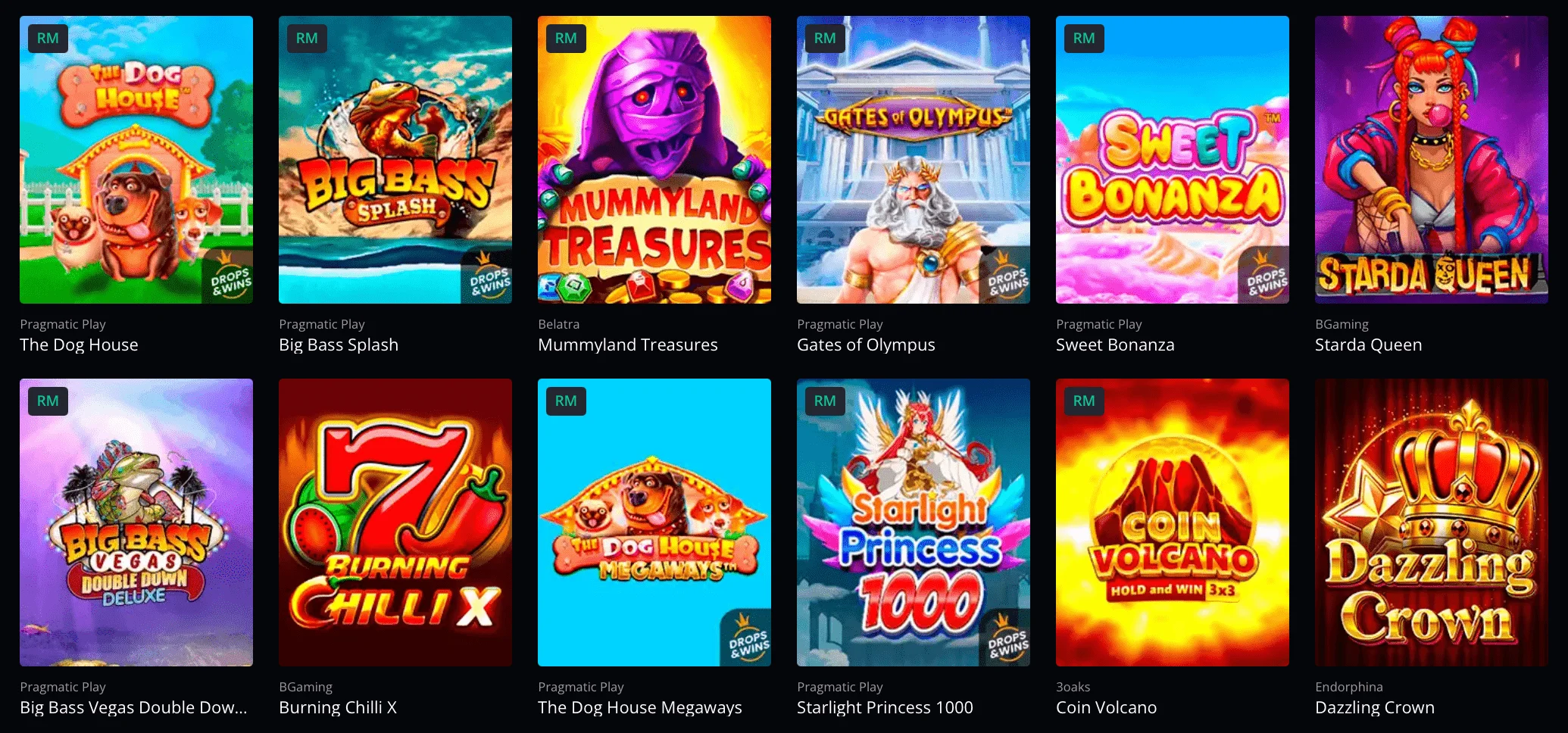 Nine casino slots