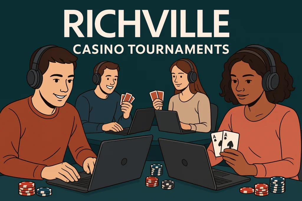 RichVille Casino tournaments with players competing in online games