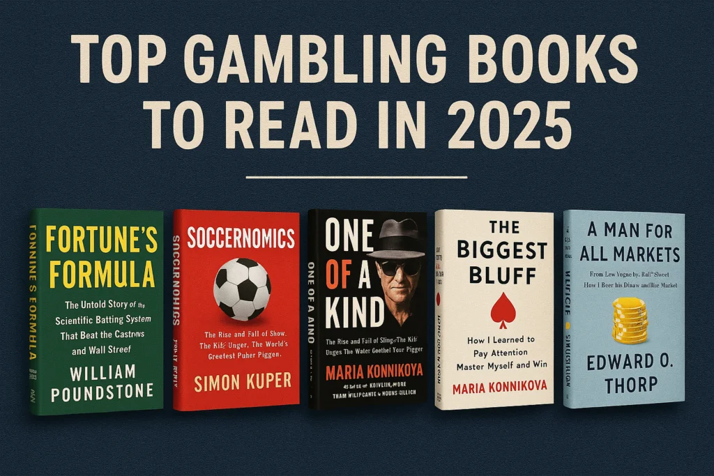 Five top gambling books to read in 2025.