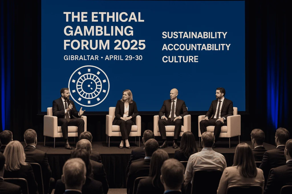 Live panel discussion at the Ethical Gambling Forum 2025 in Gibraltar