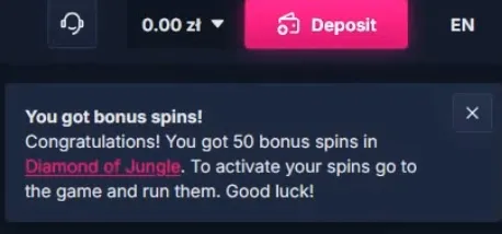 No deposit Bonus