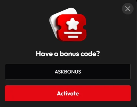 askbonus code